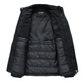 Autumn-winter thin cotton fitted youth jacket with a stand-up collar and a large pocket